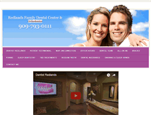 Tablet Screenshot of myredlandsdentist.com